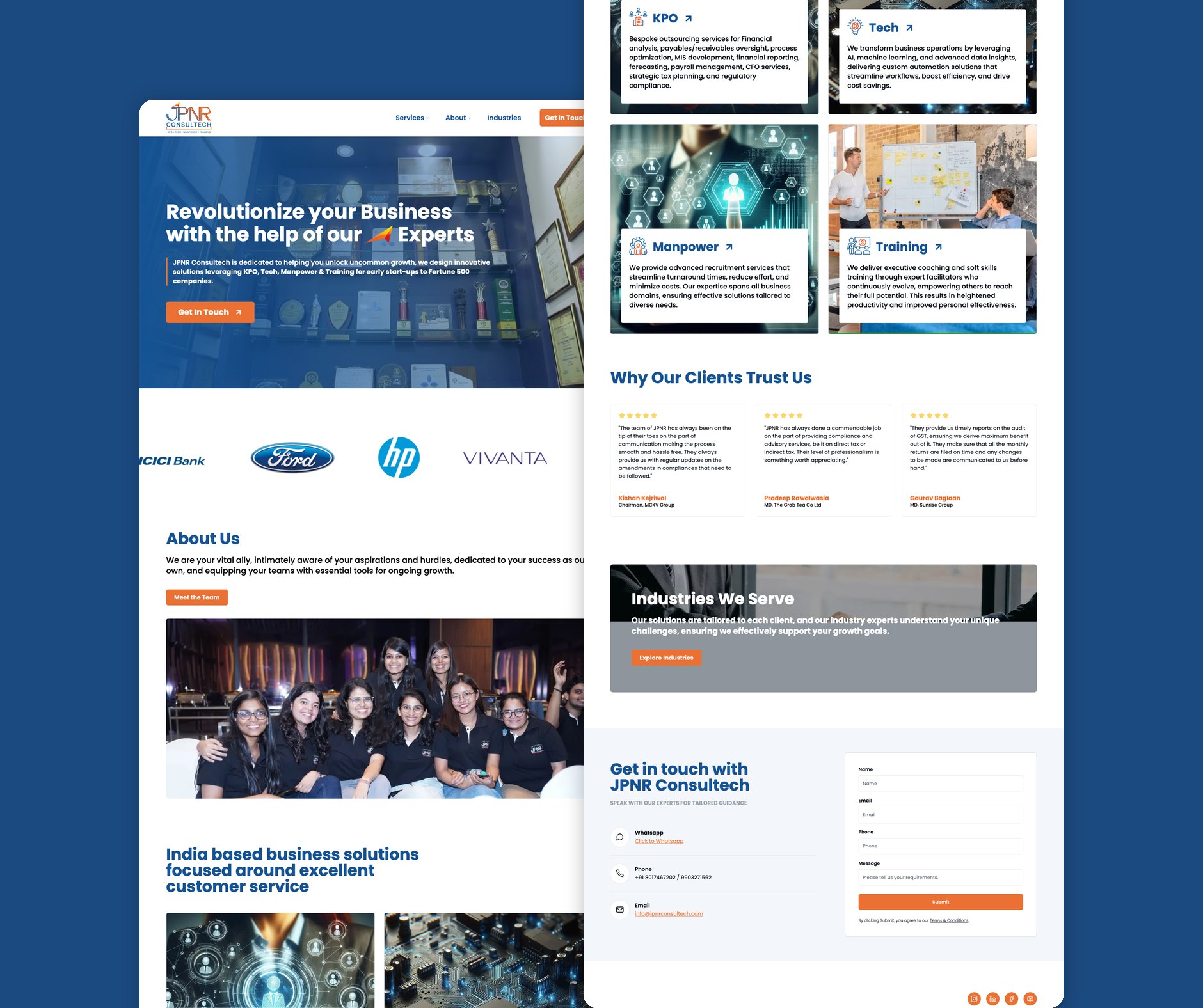 JPNR Consultech website